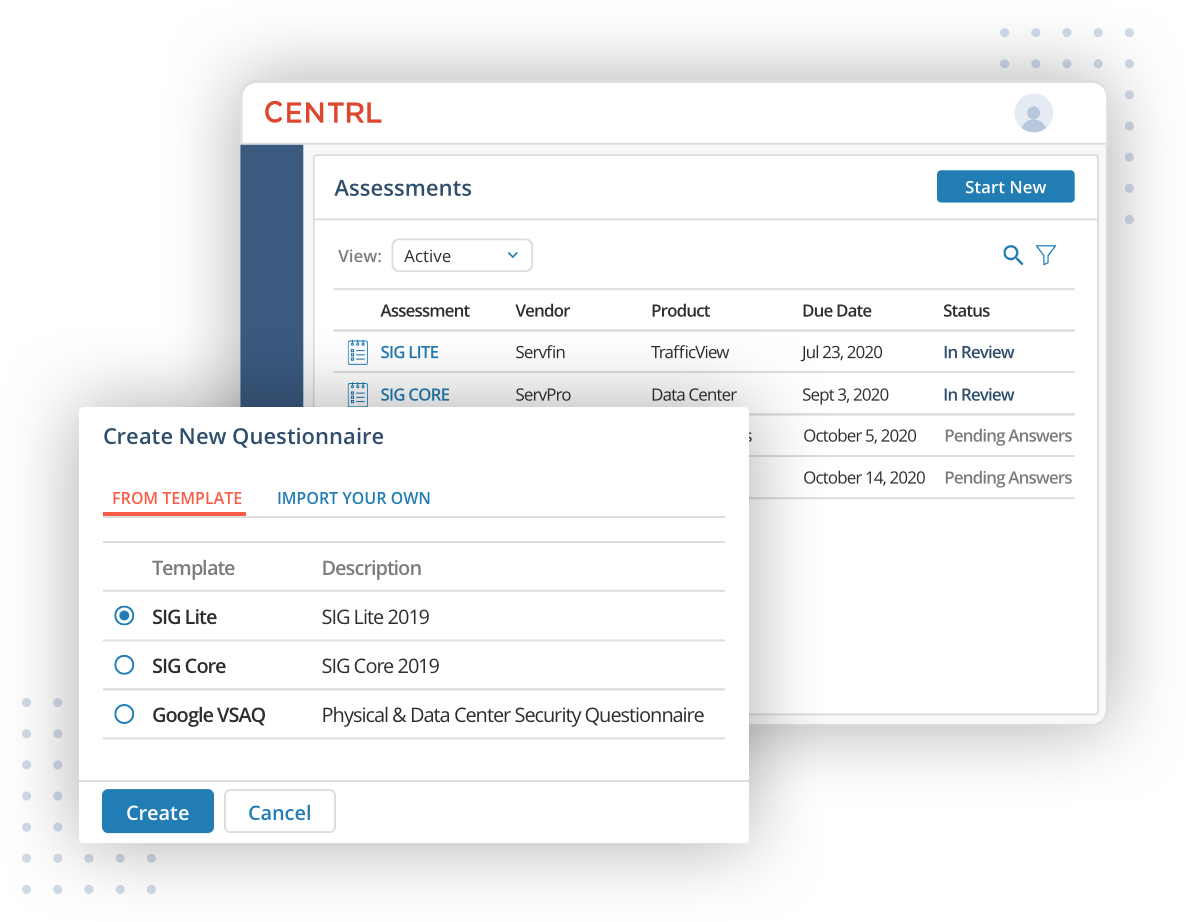Automate end-to-end third-party vendor assessments 